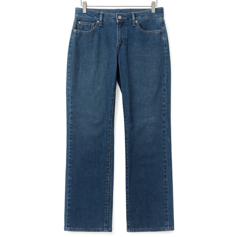 Lee Riveted Ultimate Size 12 Women's Jeans Straight Leg Dark Wash Denim